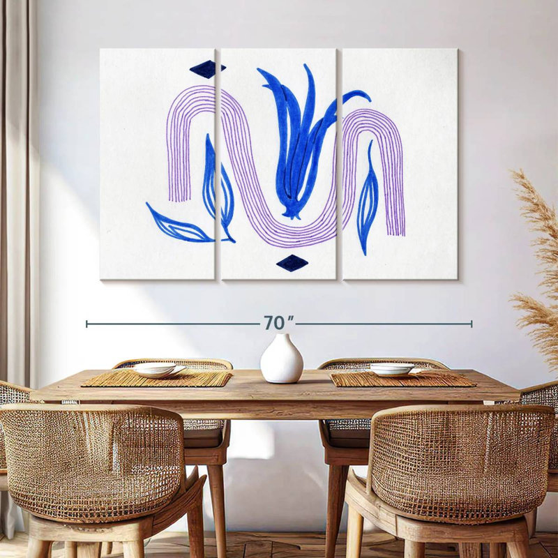 Avery Boho Abstract Tulip, 42" H x 65" W