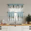 Rangement de rideau de cuisine semi-diaphane avec passe-tringle Ketela-1038455345