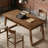 Rectangular Dining Table With Drawer & Solid Wood Legs  (Not Including Chair)