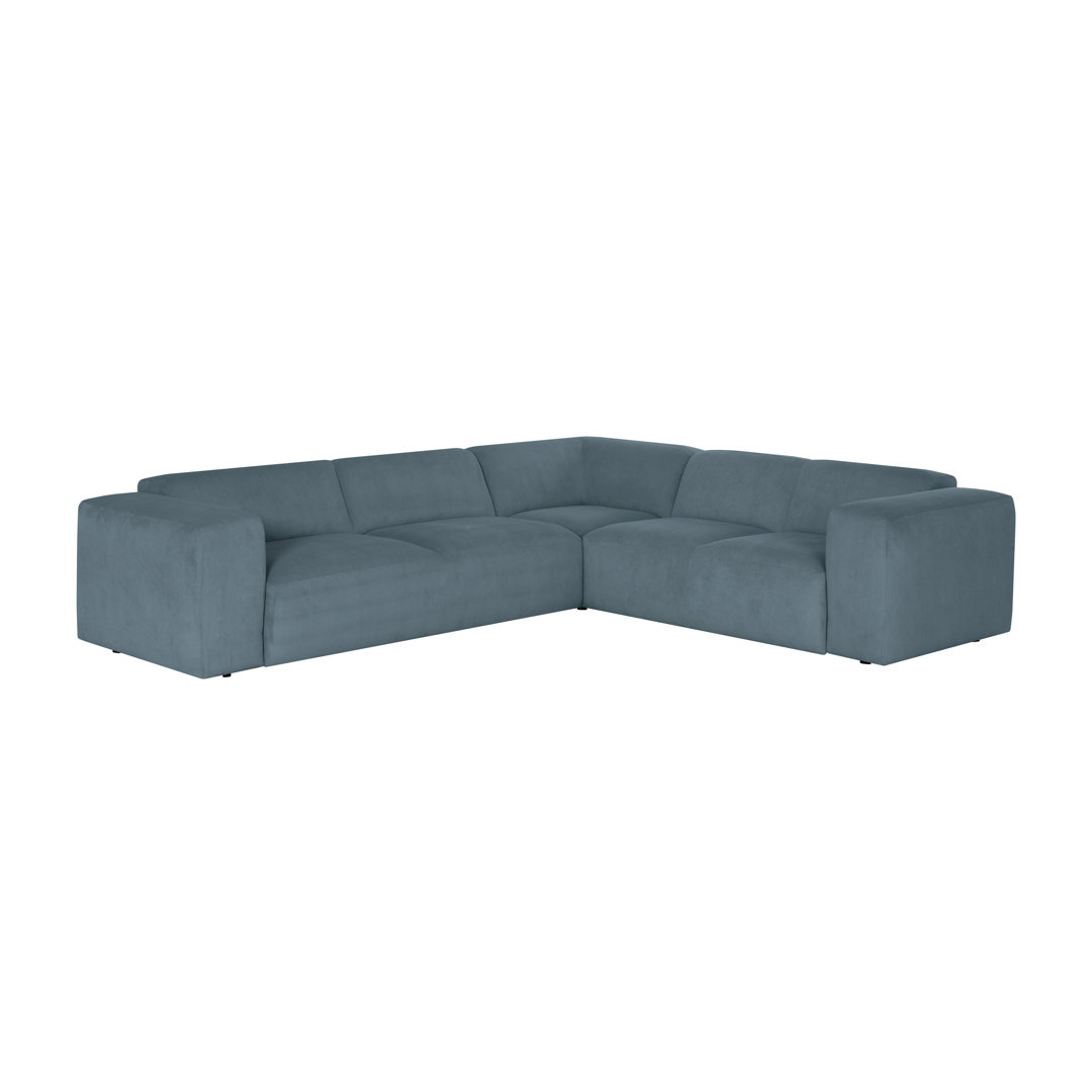 Ecksofa Chiodo - großes Sofa Element - Ecke mit mittelgroßes Sofa Element