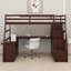 Lit mezzanine avec tiroirs, tablettes et bureau-1619758511