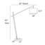Lampe de travail sur pied 83 po Latitude Run®