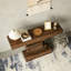 Table d'appoint en bois avec base géométrique-1168561663
