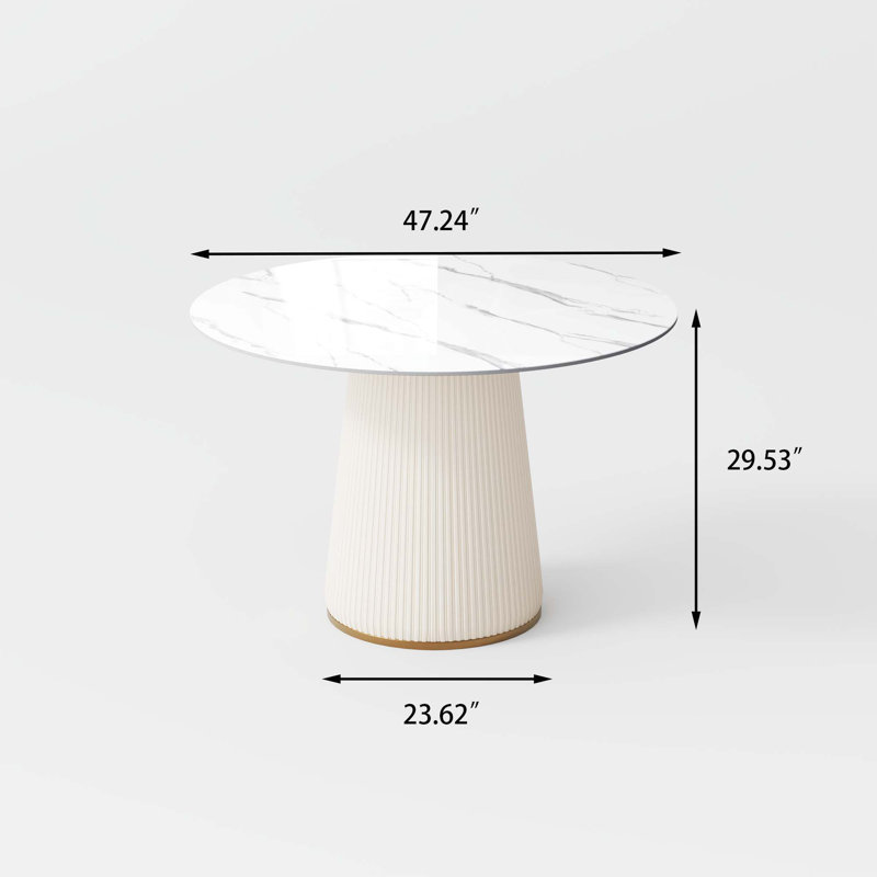 Modern Round Sintered Stone Dining Table