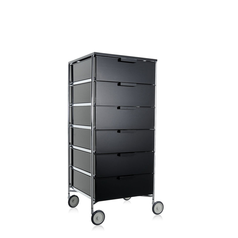 Mobil Drawer Storage, 3 Hi, With Wheels, Translucent Cobalt