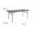 Rectangular Plastic Folding Event Table With Carrying Handle, Portable Banquet Table