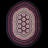 One-of-a-Kind 10'6" X 13'6" 1930s Oval Wool Area Rug in