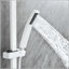 Wall Mounted Waterfall Rain Shower System with Handheld and Sliding Bar