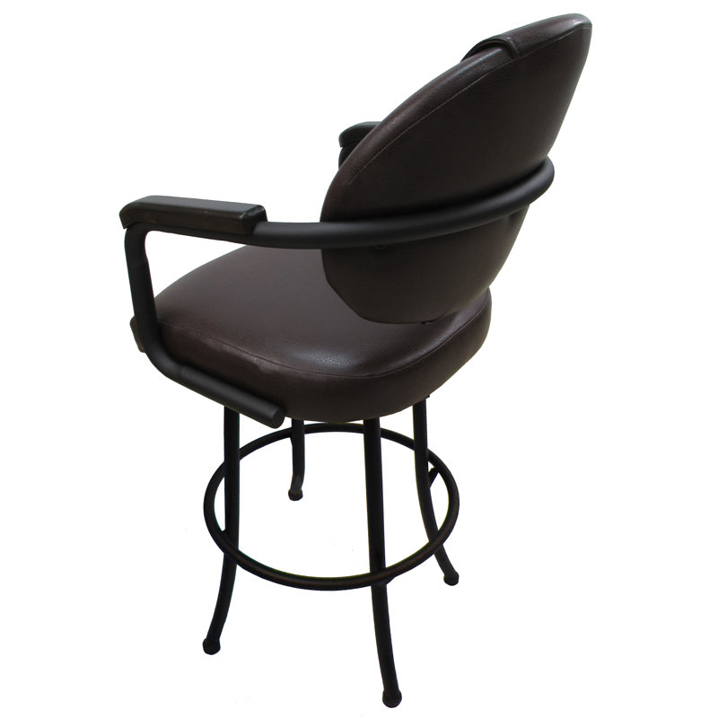 Comptoir pivotant, tabouret de bar et très grand Kolarik, Tabouret de comptoir (siège d'une hauteur de 26 p, Brun