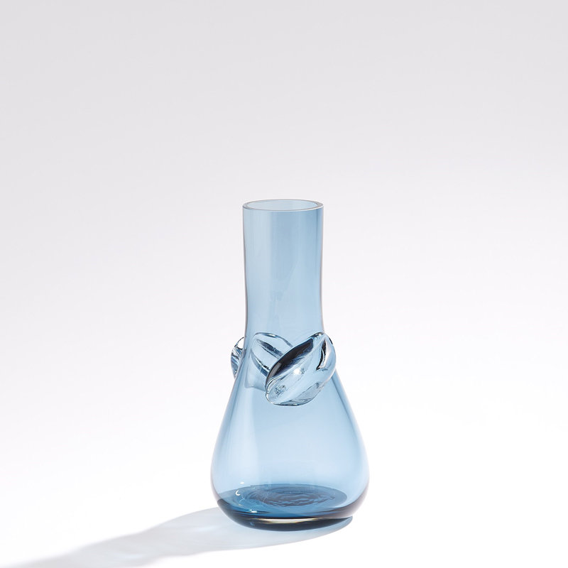 Knot Vase, Blue, 11.5" H x 5.5" W x 5.5" D