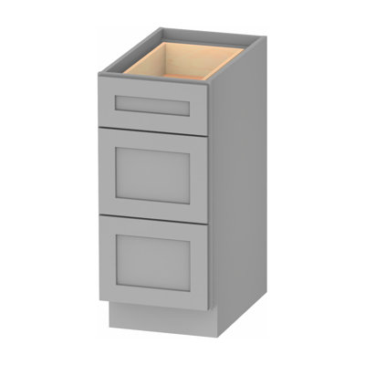 Kindwood Eco Shaker 15 W x 24 D x 34.5 H Ready-to-Assemble Plywood Standard Base Cabinet in Gray