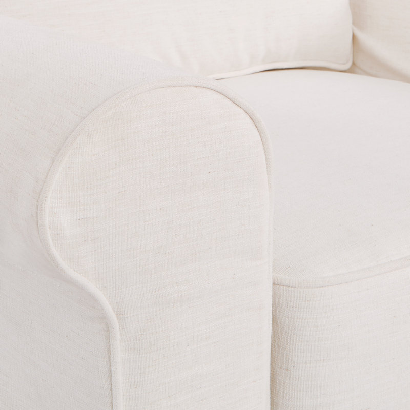 Fauteuil à housse de 38 po de large Melorse, Blanc