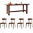 Modern wide dining table-558336329