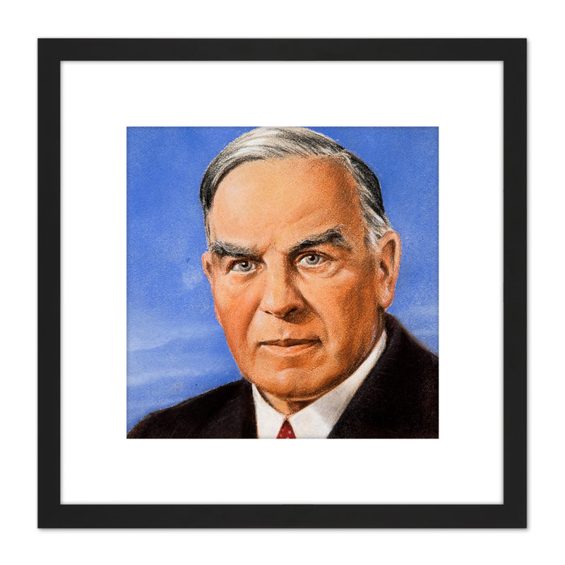 Timym Portrait Canadian Prime Minister Mackenzie King - Single Picture Frame Painting