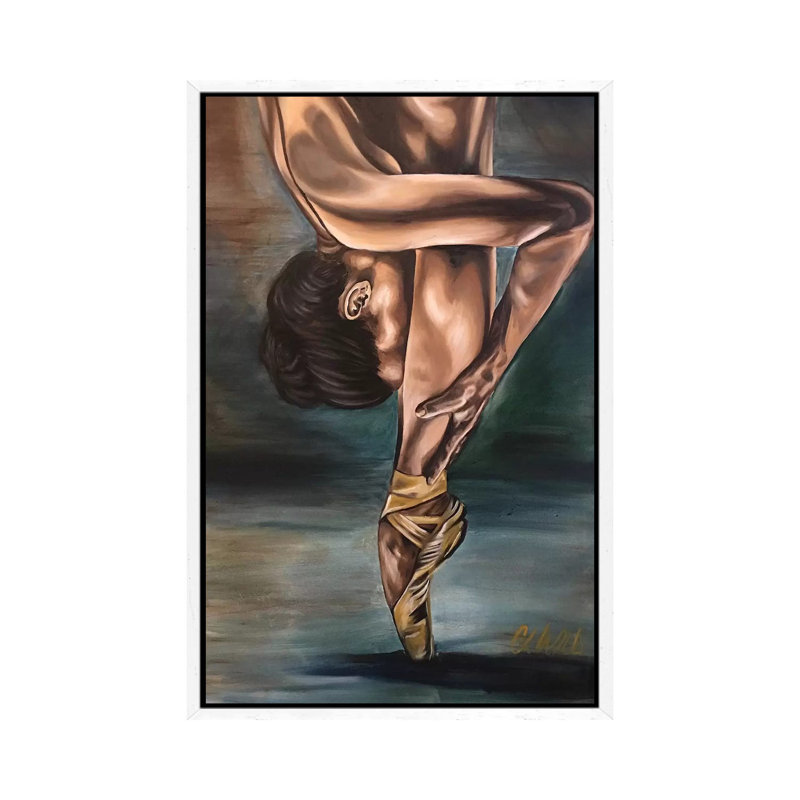 It Takes Sacrifice by Stina Aleah - Painting on Canvas, White Framed, 66.04 cm H x 45.72 cm W