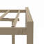 Cadre de lit plateforme en métal Queen Size avec tête de lit géométrique moderne, sommier robuste à lattes, montage facile, aucun sommier tapissier requis, bandes antibruit sur les lattes, bronze-732072358-732072353