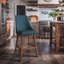 Tabouret de bar moderne en tissu, ensemble de 2-173843604