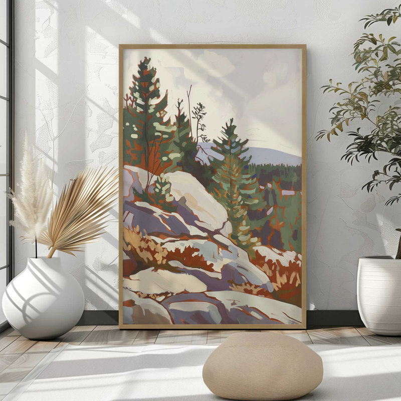 «Rocky Mountain View I», Rose poudre, H 17,25 po x l 13,25 po 