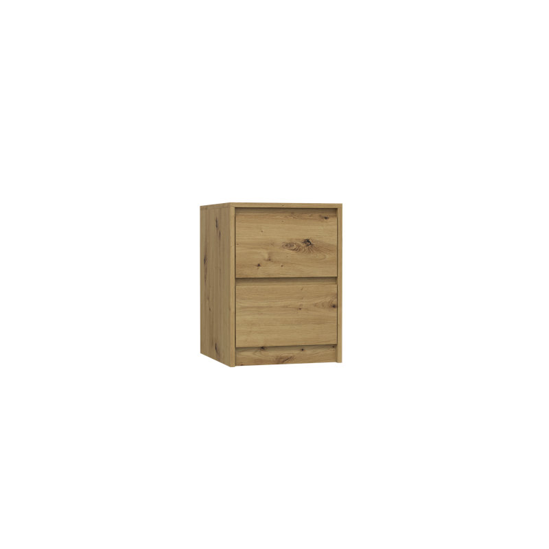 Aleana 40 cm W Bedside Table, Artisan Oak