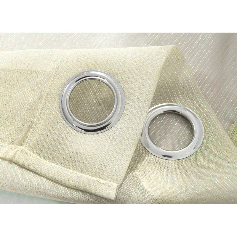 Panneau de rideau simple à œillets Agathla, Beige, L 54 po x L 90 po