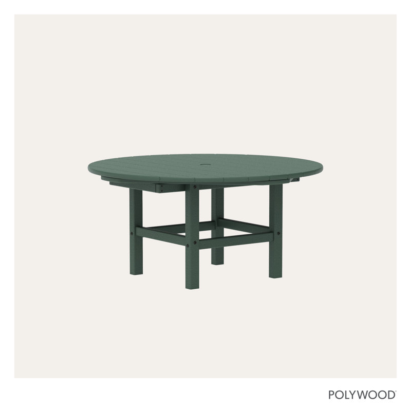 POLYWOOD Round 37" Conversation Table, Green
