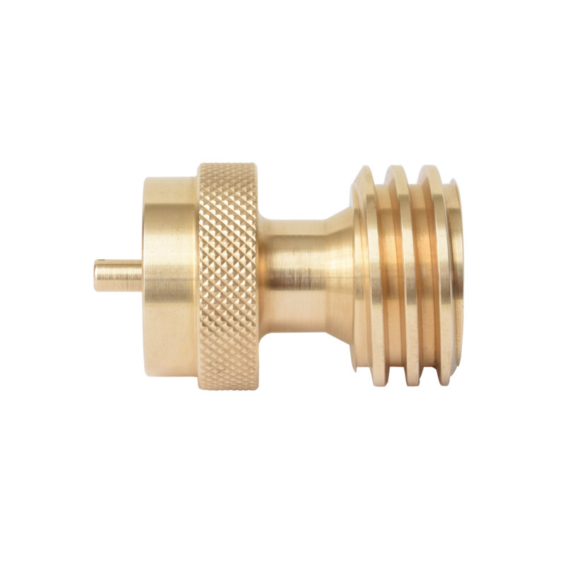 Flame King Propane Tank Adapter, 20LB to 1LB Converter, Use 1LB Propane Tanks when 20lb Runs Out