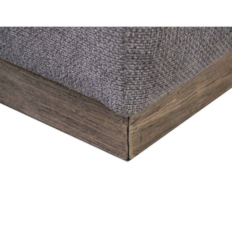Fauteuil Romul, Mélange de polyester gris