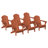 Set Of 6 Folding Adirondack Chairs, Firepit Chairs, Cup Holder, All-Weather HDPE-1449859680