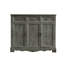 Banc de rangement pour chaussures en bois massif gris clair-1974925220
