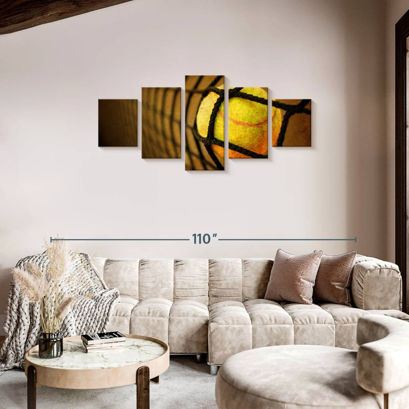 Vintage Tennis, 34" H x 74" W