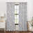 Eclipse 100% Blackout Curtain, Larissa Leaf Grommet Curtain, 95 in Long x 50 in Wide, Patterned 100% Blackout Curtain, Thermal Insulated Curtain for Living Room or Bedroom, 1 Window Curtain, Linen-109248786-109248788
