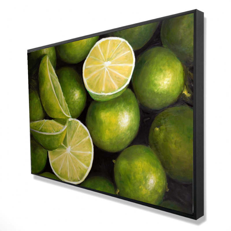 «Basket Of Limes» sur toile