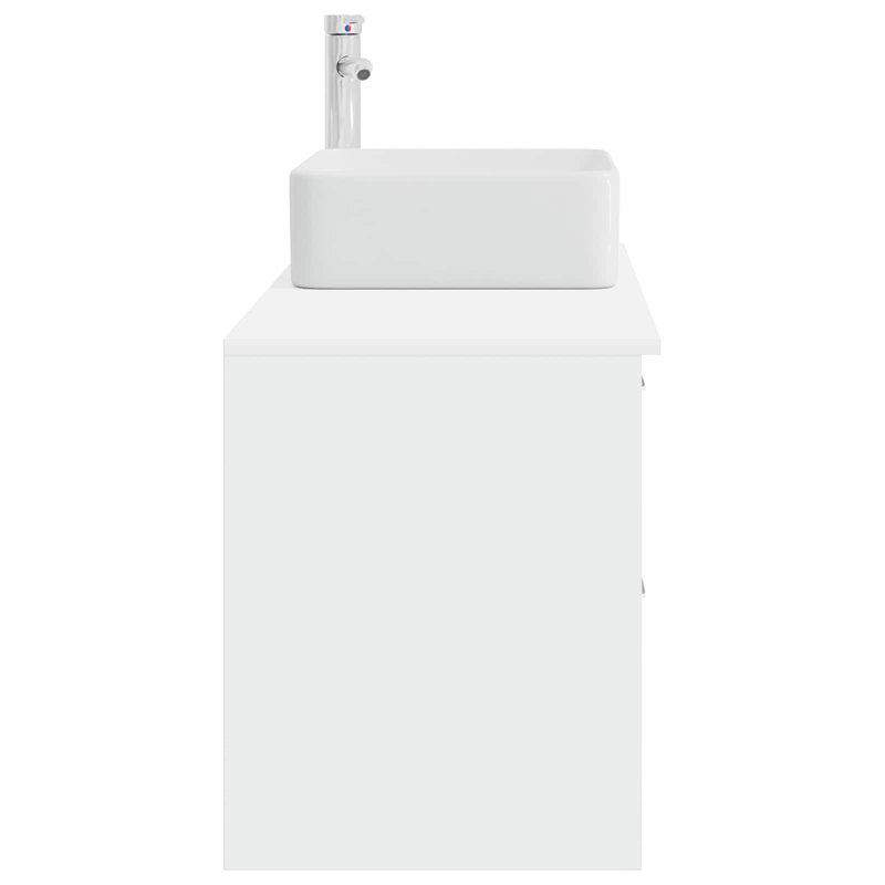 Vanity & Mirror Set, White