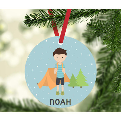 3.5'' Metal People Ball Ornament
