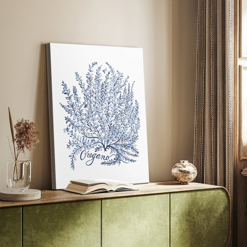 Summer Herb Garden Sketches II - galerie sur mesure, H 18 po x l 12 po