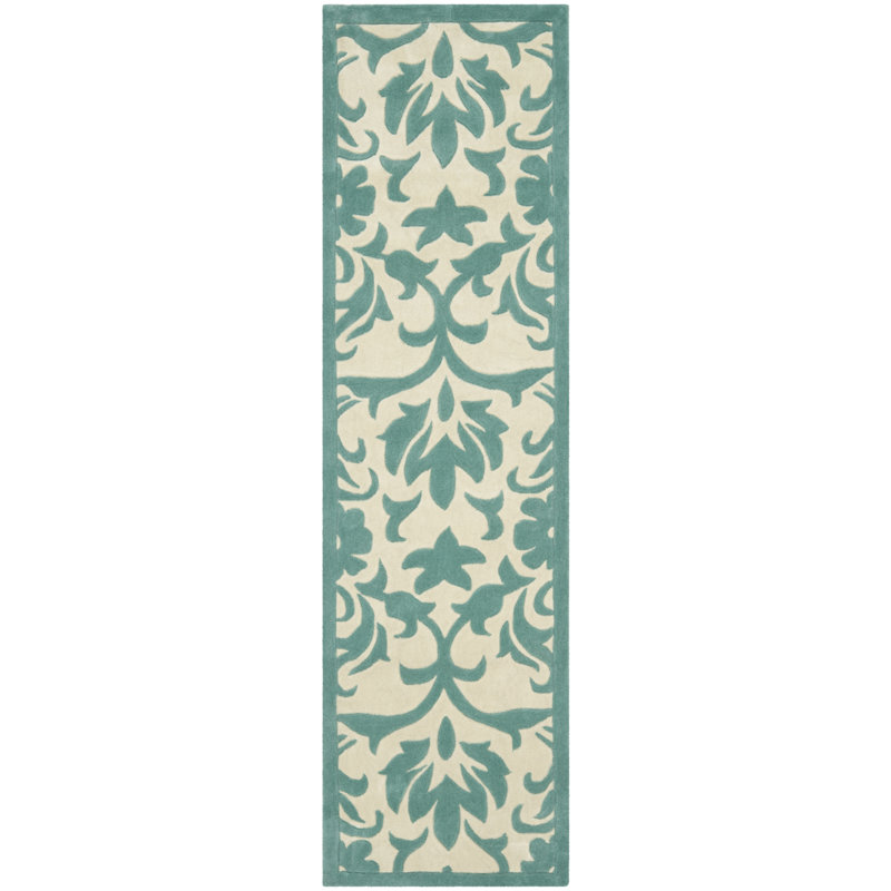 Modern Art Hand Tufted Performance Floral Rug, Runner 2'3" x 8'