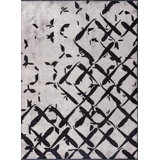 Rapture Black Gray Abstract Luxury Area Rug