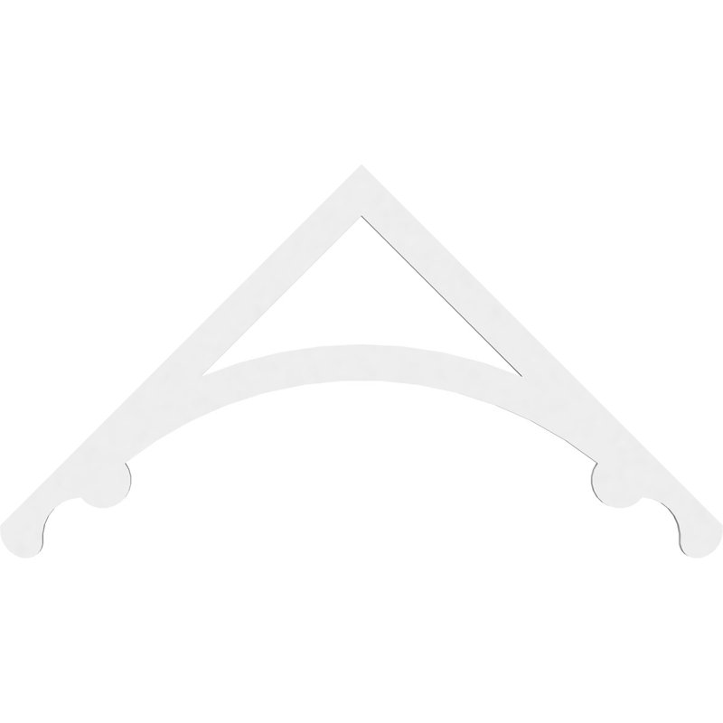 Pignon en PVC de qualité architecturale Legacy, H 24 po x l 48 po x P 1 po, 12 / 12