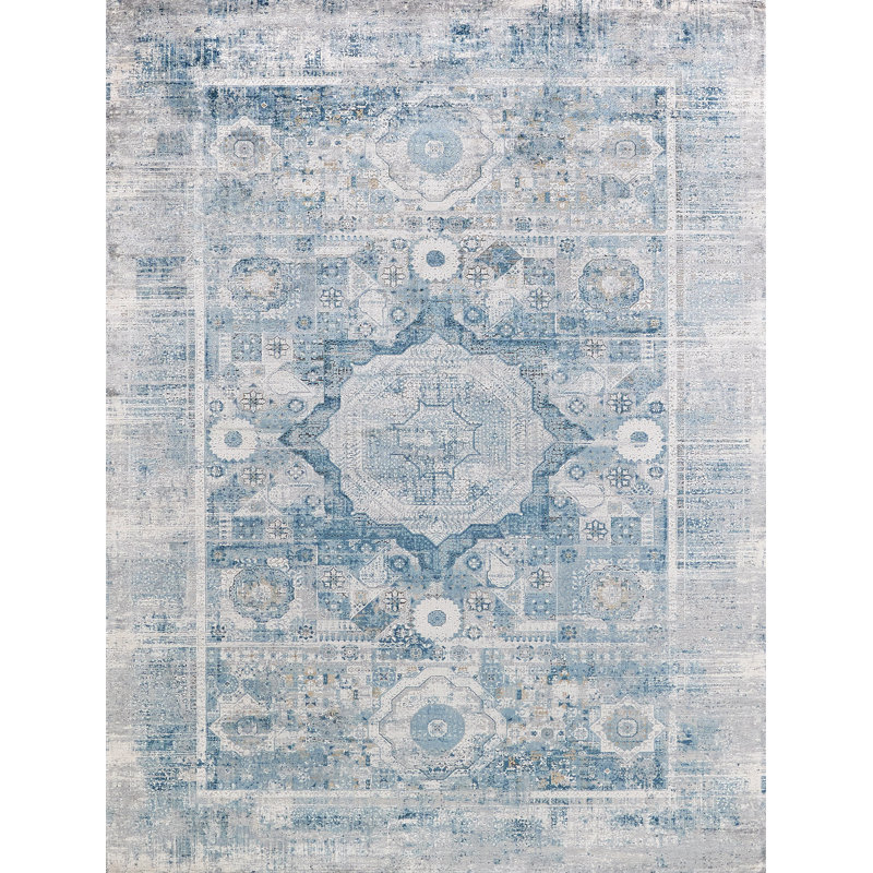 Legacy Blue Persian Style 8' x 10' Distressed Area Rug