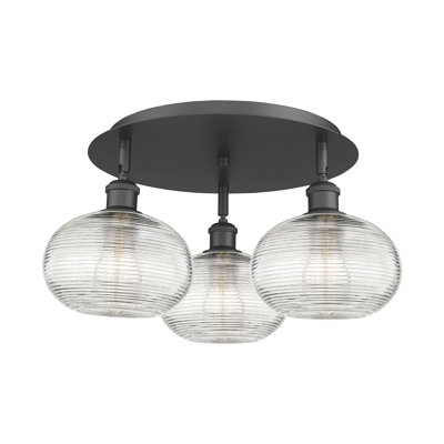 Larrick Glass Flush Mount