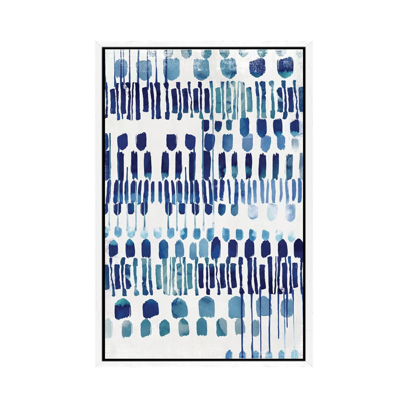 Continuosly II by Eva Watts - Painting on Canvas, 66.04cm H x 45.72cm W x 3.81cm D, White Framed