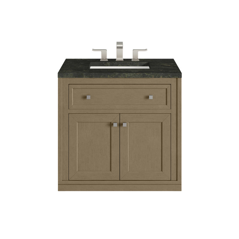 Meuble-lavabo simple l 30 po Chicago, Walnut Whisper, Phantome Eclos, 8 po