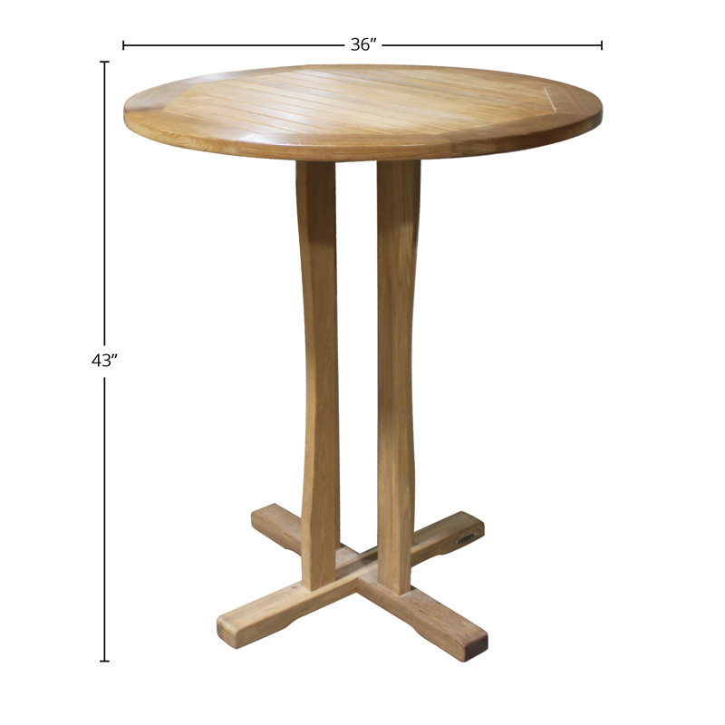 Table de balcon d'extérieur ronde 36 po Chadwin