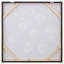 «Flowery Fog I», reproduction sur toile en gris / jaune