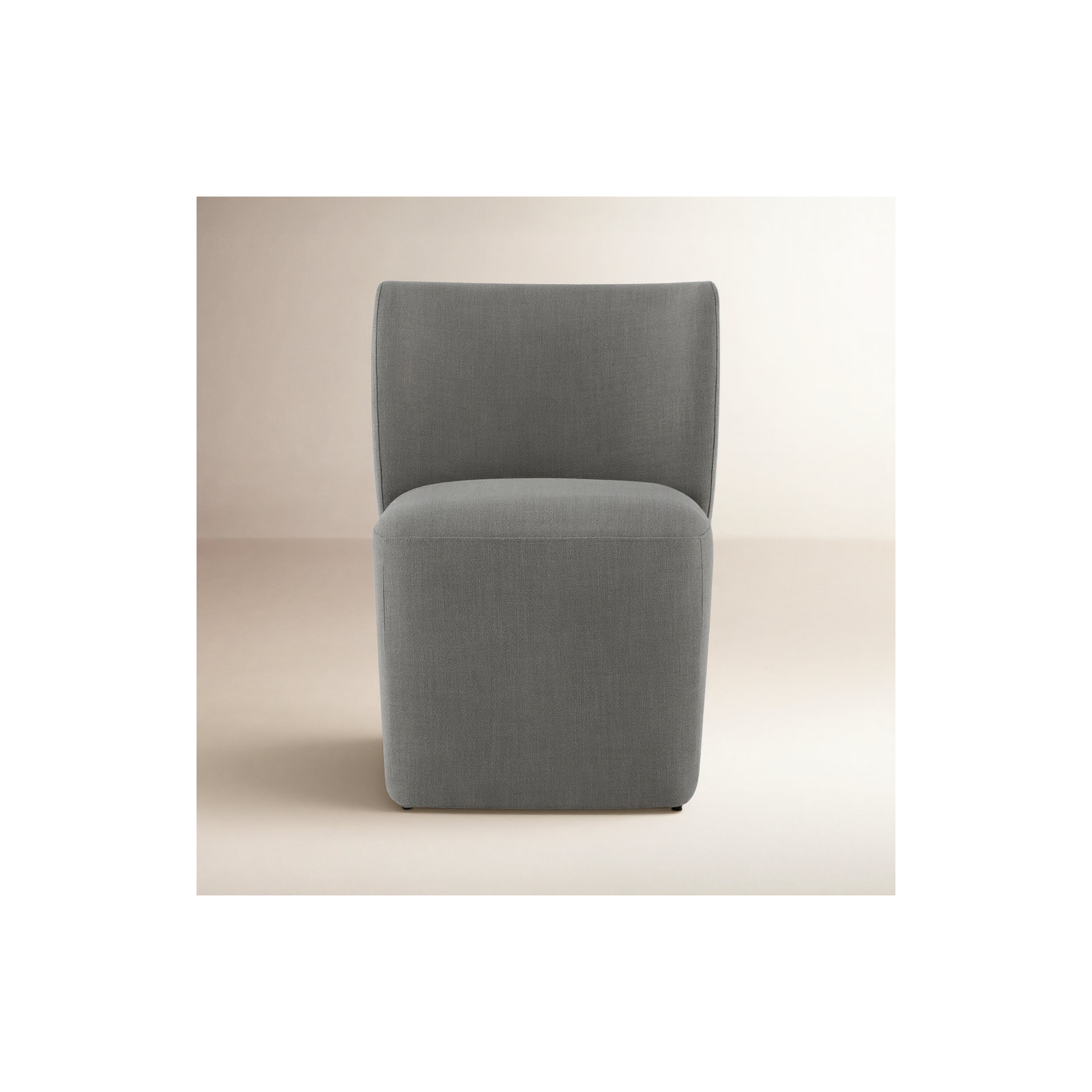 Madie Upholstered Dining Chair, Effie Flint Performance Linen