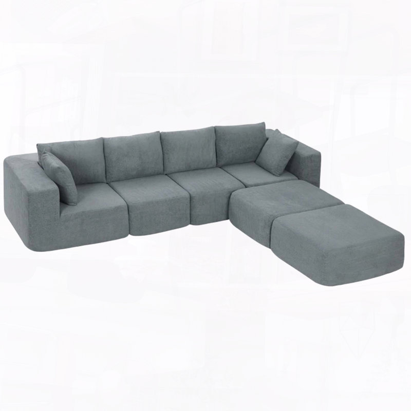 Modern Modular U-Shape Sectional Sofa for Conversation