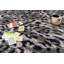 Tapis bleu / gris à imprimé animal-79323298