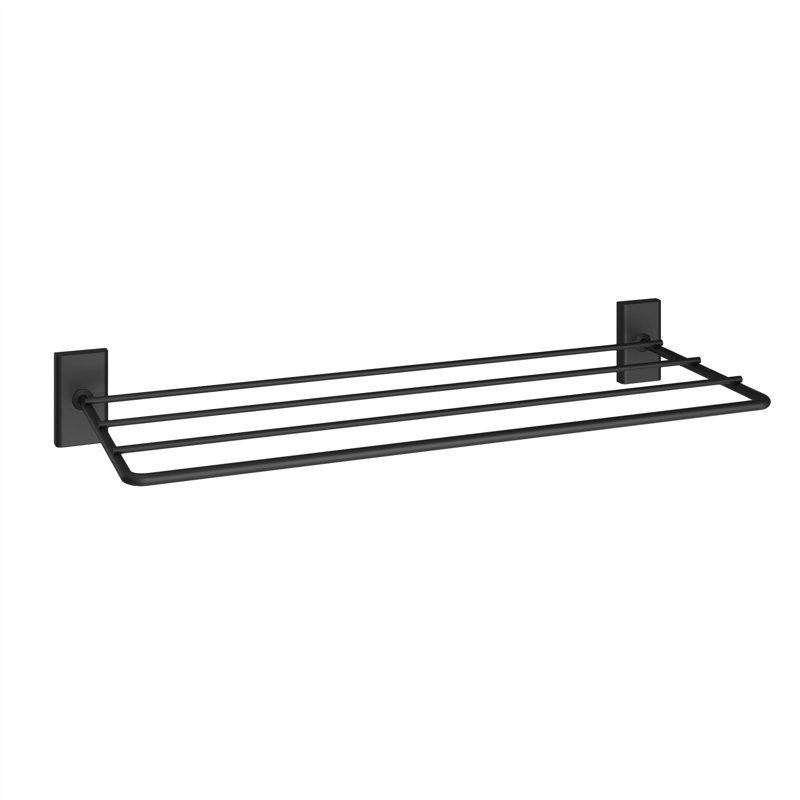 Alderwood Towel Stand, Matte Black