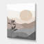 Minimalist Mountain Landscape at Sunset - Photographie sur toile tendue-59540852