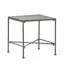 Table en fer noir brossé noir pour patio extérieur, P 16,50 po x l 16,75 po, H 16 po, complète les chaises et les tables basses, embout requis pour l'assemblage dans le ton, se mélange avec